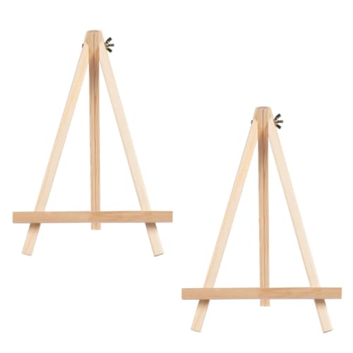 ABOOFAN 2 Stück Mini Staffelei aus Holz Teiliges Leichte Mini Easel Rahmen mit Dreibeinigem Ständer für Malerei Basteln Bilderpräsentation und Tischdekoration Handlich und Robust ABOOFAN 2 Stück Mini Staffelei aus Holz Teiliges Leichte Mini Easel Rahmen mit Dreibeinigem Ständer für Malerei Basteln Bilderpräsentation und Tischdekoration Handlich und Robust von ABOOFAN