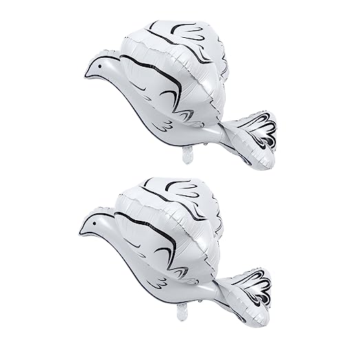ABOOFAN 2 Stück Teiliges Weißdorn Aluminiumfolie Taubenform Ballons Dekorative Hochzeit Party Luftballons Fotorequisite für Festliche Feierlichkeiten und Unvergessliche ABOOFAN 2 Stück Teiliges Weißdorn Aluminiumfolie Taubenform Ballons Dekorative Hochzeit Party Luftballons Fotorequisite für Festliche Feierlichkeiten und Unvergessliche von ABOOFAN