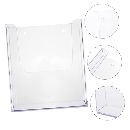ABOOFAN 2 Stück Transparenter Wandhalter Prospekthalter aus Stabiler Wandorganizer für Bürodateien und Magazine Platzsparender Wandordner für Dokumente Moderner Wandregal ABOOFAN 2 Stück Transparenter Wandhalter Prospekthalter aus Stabiler Wandorganizer für Bürodateien und Magazine Platzsparender Wandordner für Dokumente Moderner Wandregal von ABOOFAN