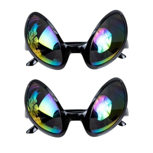 ABOOFAN 2 Stücke Alien Brille Neuheit Lustige Brille Alien Sonnenbrille Partybrille Spaßbrille Deko Brille Party Foto Requisite für Alien Cosplay Kostüm Sommer Halloween Party Favors Schwarz ABOOFAN 2 Stücke Alien Brille Neuheit Lustige Brille Alien Sonnenbrille Partybrille Spaßbrille Deko Brille Party Foto Requisite für Alien Cosplay Kostüm Sommer Halloween Party Favors Schwarz von ABOOFAN