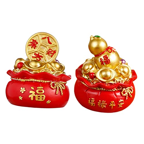 ABOOFAN 2 Stücke Maskottchen des neuen Jahres büro Dekoration Office Decoration Living Room Decoration Neujahr Dekoration Deckel Feng-Shui-Geldbeutel Kunstharzschmuck Desktop-Dekoration ABOOFAN 2 Stücke Maskottchen des neuen Jahres büro Dekoration Office Decoration Living Room Decoration Neujahr Dekoration Deckel Feng-Shui-Geldbeutel Kunstharzschmuck Desktop-Dekoration von ABOOFAN