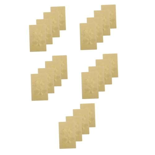 ABOOFAN 20 Stck. Leibwächterkarte Taisui-Tag Jahr des Pferdeskarte Segenkarte Li Cheng-Karte Viel Glückskarte Schutzamulettkarte Symbol des Schutzes Tai Sui Amulett Kupfer Golden ABOOFAN 20 Stck. Leibwächterkarte Taisui-Tag Jahr des Pferdeskarte Segenkarte Li Cheng-Karte Viel Glückskarte Schutzamulettkarte Symbol des Schutzes Tai Sui Amulett Kupfer Golden von ABOOFAN