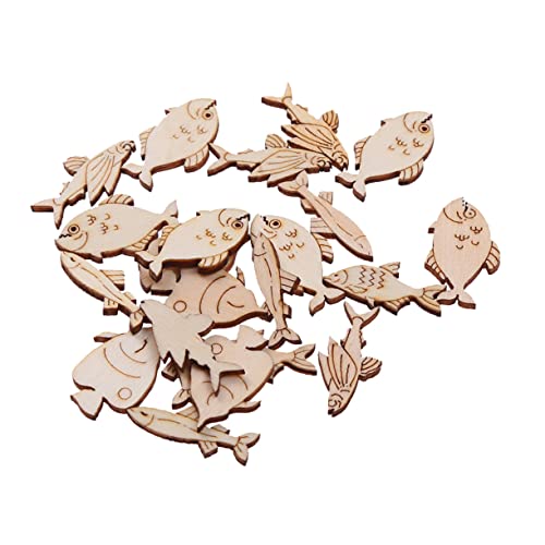 ABOOFAN 20st Basteln Mit Tierscheiben Leere Verzierungen Aus Holz Holzornamente Unvollendete Ornamentausschnitte Schmuckzubehör Hochzeitsdekoration Kunsthandwerk Papier Geschnitten Hölzern von ABOOFAN