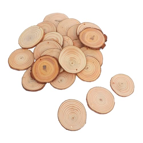ABOOFAN 20 Stück Holzscheiben für Bastelarbeiten Handgemachte Weihnachtsornamente aus Naturholz für Diy Projekte von Kindern zum Malen und Dekorieren für Feiertage ABOOFAN 20 Stück Holzscheiben für Bastelarbeiten Handgemachte Weihnachtsornamente aus Naturholz für Diy Projekte von Kindern zum Malen und Dekorieren für Feiertage von ABOOFAN