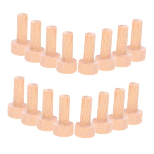 ABOOFAN 20 Stück Kleine Holz-pegs aus Massivem Holz Förmigem Rundkopf Stabile Handwerksnägel für DIY Bastelprojekte Möbelmontage und Zugrad-dekoration Vielseitig Einsetzbar für Heimwerker von ABOOFAN