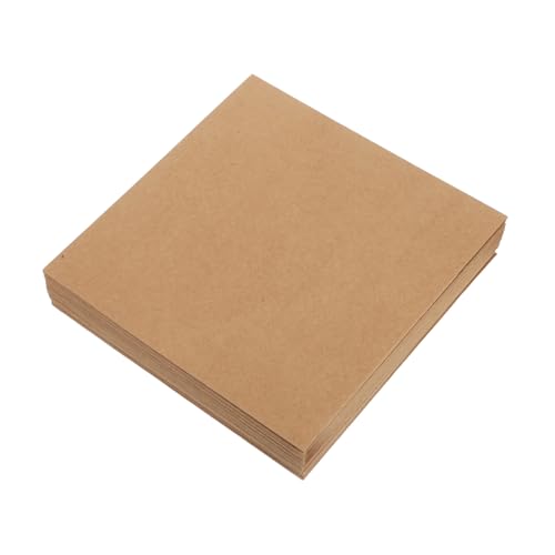 ABOOFAN 20 Stück Kuhkarte Papiertüte flache Kraftpapierbühne Braunes Papierpaket Einladungshüllen Umschläge für die Einladung Quadratformumschläge Hochzeitseinladungen Umschläge Hellbraun von ABOOFAN