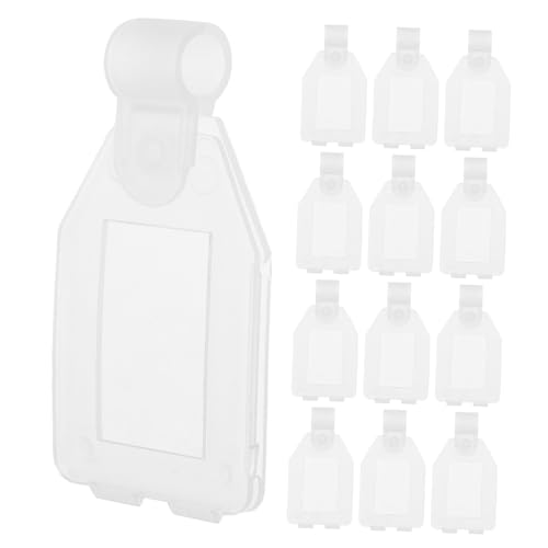 ABOOFAN 20 Stück Preisschild Inhaber Name Draht Hängend Für Einfach Steht Klassifizierungsetikettenhalter Etikettenclip Klassifizierungsschildhalter Pp Transparent von ABOOFAN