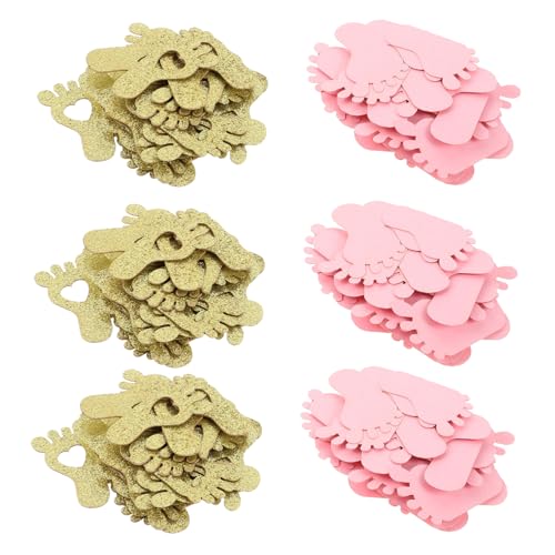 ABOOFAN 200 Stück Geburtstag Konfetti Fußabdrücke Rosa Gold für Shower Partydekorationen Kreatives Party Confetti für Mädchenfeiern und Bastelprojekte ABOOFAN 200 Stück Geburtstag Konfetti Fußabdrücke Rosa Gold für Shower Partydekorationen Kreatives Party Confetti für Mädchenfeiern und Bastelprojekte von ABOOFAN