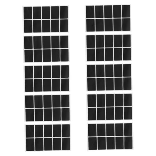 ABOOFAN 200 Stück Tafelaufkleber Kreideetiketten Für Behälter Kleines Tafelschild Dekorative Aufkleber Für Tafeln Abnehmbare Etiketten Für Lagerbehälter Entfernbare Aufkleber Schwarz Pvc von ABOOFAN
