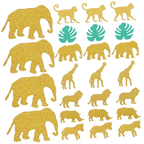 ABOOFAN 200Stücke Konfetti Für Babyparty Dekorative Tischdeko Für Kindergeburtstag DIY Mit Bunten Tiermotiven Kreative Feiern Und Anlässe von ABOOFAN