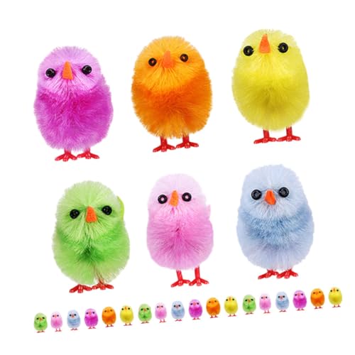 ABOOFAN 24 Stück Teiliges Plüschküken Niedliche Osterküken Deko Weiche Simulation Vielseitige Tischdekoration und Partyaccessoire für Osterfest Küken Ornamente ABOOFAN 24 Stück Teiliges Plüschküken Niedliche Osterküken Deko Weiche Simulation Vielseitige Tischdekoration und Partyaccessoire für Osterfest Küken Ornamente von ABOOFAN