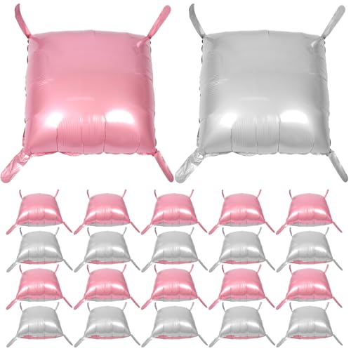 ABOOFAN 25 Stück Doppelseitiges Silber Pinkes Ballonkits für Kreative Hintergrunddekorationen bei Geburtstagsfeiern Hochzeiten und Jubiläen von ABOOFAN