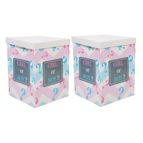ABOOFAN 2Er-Packung Geschlecht enthüllt Faltbox Luftballonboxen zum ersten Geburtstag Ballon für Jungen oder Mädchen Boy Girl Party Gender-Enthüllungsparty Papier ABOOFAN 2Er-Packung Geschlecht enthüllt Faltbox Luftballonboxen zum ersten Geburtstag Ballon für Jungen oder Mädchen Boy Girl Party Gender-Enthüllungsparty Papier von ABOOFAN