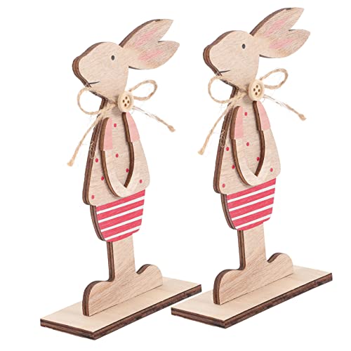 ABOOFAN 2St Osterdekorationen Osterspielzeug Tischschild Osterhase lustig Osterhasen-Plüsch Ostern mitgebsel austecherformen Ostern tischdeko Hasenschild aus Holz -Holzschild hölzern ABOOFAN 2St Osterdekorationen Osterspielzeug Tischschild Osterhase lustig Osterhasen-Plüsch Ostern mitgebsel austecherformen Ostern tischdeko Hasenschild aus Holz -Holzschild hölzern von ABOOFAN