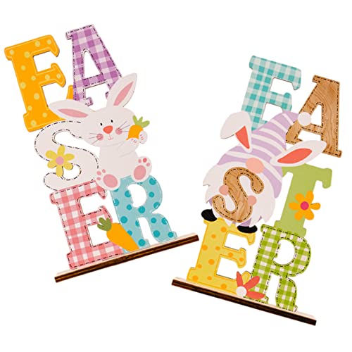 ABOOFAN 2St bunte Buchstabenverzierungen osterdekoration ostern dekoration osterndeko Neonschilder für Schlafzimmer Neonlicht esstisch Ostern Desktop schmücken Ostern Tischschild Holz ABOOFAN 2St bunte Buchstabenverzierungen osterdekoration ostern dekoration osterndeko Neonschilder für Schlafzimmer Neonlicht esstisch Ostern Desktop schmücken Ostern Tischschild Holz von ABOOFAN