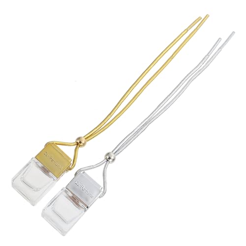 ABOOFAN 2Stücke Auto Diffusor Flaschen Elegante Leere Parfüm Flaschen mit Goldenem und Silbernem Deckel für Duftöle Ätherische Öle und für Auto Büro ABOOFAN 2Stücke Auto Diffusor Flaschen Elegante Leere Parfüm Flaschen mit Goldenem und Silbernem Deckel für Duftöle Ätherische Öle und für Auto Büro von ABOOFAN