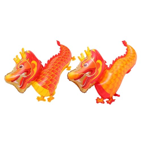 ABOOFAN 2Stücke Drachenballon Für Chinesisches Neujahr Festliche Dekoration Für Frühlingsfest Und Geburtstagsfeiern Folienballons ABOOFAN 2Stücke Drachenballon Für Chinesisches Neujahr Festliche Dekoration Für Frühlingsfest Und Geburtstagsfeiern Folienballons von ABOOFAN