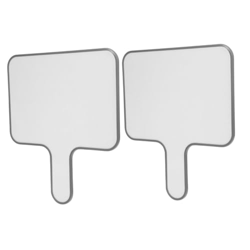 ABOOFAN 2Stücke Handheld Doppelseitiges Whiteboard Tragbares Abwischbares Antwortpaddel für Abstimmungen und Wettbewerbe Praktische Bewertungstafel für Jury und Spiele von ABOOFAN