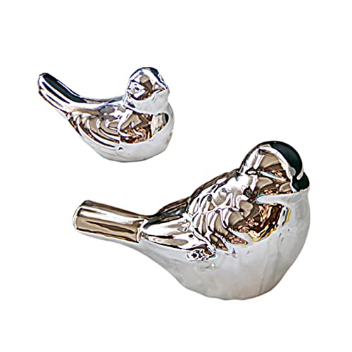 ABOOFAN 2er-Set Vogelornament Aus Keramik Für Den Schreibtisch Silber 鹊 Einzigartiges Design Perfekte Dekoration Für Das Homeoffice ABOOFAN 2er-Set Vogelornament Aus Keramik Für Den Schreibtisch Silber 鹊 Einzigartiges Design Perfekte Dekoration Für Das Homeoffice von ABOOFAN