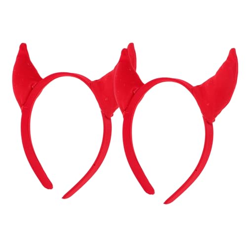 ABOOFAN 2stücke Halloween Teufelshörner Haarband Für Und Mädchen Cosplay Accessoires Für Kostümpartys Und Bühnenauftritte Auffälliges Design Für Alter von ABOOFAN