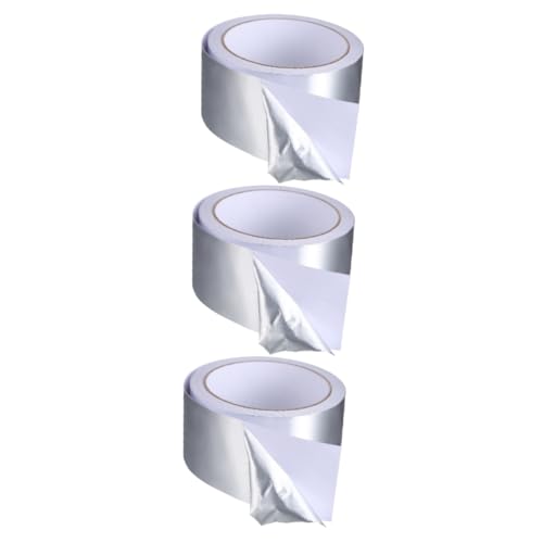 ABOOFAN 3 Rollen Folienband für Isolierhülle Weiß Reparatur Fix Rohr Isolierband aus Aluminiumfolie Hochleistungsband aus Aluminiumfolie Klebeband aus Aluminiumfolie Hochtemperaturband ABOOFAN 3 Rollen Folienband für Isolierhülle Weiß Reparatur Fix Rohr Isolierband aus Aluminiumfolie Hochleistungsband aus Aluminiumfolie Klebeband aus Aluminiumfolie Hochtemperaturband von ABOOFAN