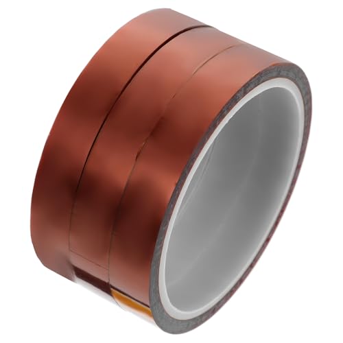 ABOOFAN 3 Rollen Hitzebeständiges Klebeband Bastel Wärmeband Wärmeübertragungsbänder Reparaturband Elektronikbänder Polyimidband Thermoband Hochtemperaturband Polyimidfolie ABOOFAN 3 Rollen Hitzebeständiges Klebeband Bastel Wärmeband Wärmeübertragungsbänder Reparaturband Elektronikbänder Polyimidband Thermoband Hochtemperaturband Polyimidfolie von ABOOFAN