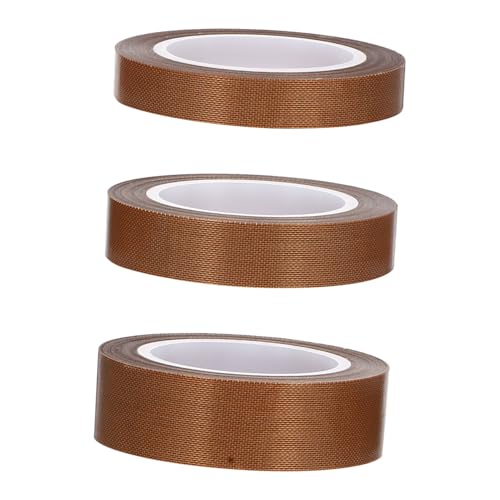 ABOOFAN 3 Rollen Ptfe Klebeband für Vakuumiergeräte Hitzebeständig Abriebfest Breit Lösung für Lebensmittelvakuumierung von ABOOFAN