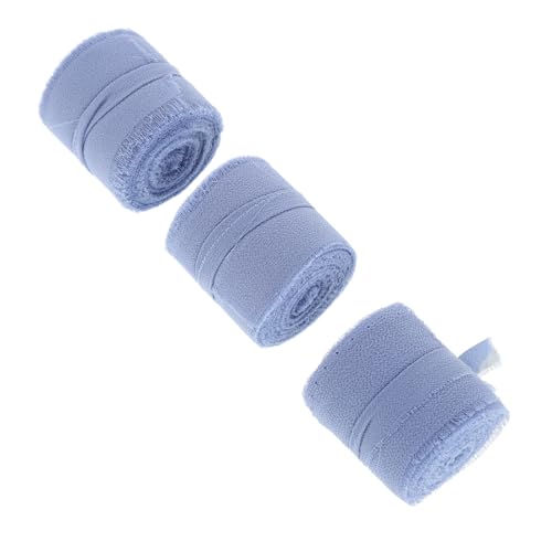 ABOOFAN 3 Rollen Schleife Wickelband Band zum Verpacken Hochzeitsdekorationen extra breites Band Bänder zum Basteln Bänder für Handwerk Partyverpackungsband Chiffon Blue ABOOFAN 3 Rollen Schleife Wickelband Band zum Verpacken Hochzeitsdekorationen extra breites Band Bänder zum Basteln Bänder für Handwerk Partyverpackungsband Chiffon Blue von ABOOFAN