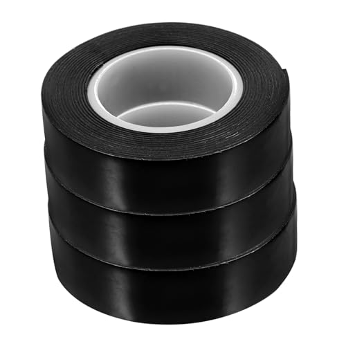 ABOOFAN 3 Rollen Selbstklebendes Klebeband Streifen klebrig Isolierung Hitze Isolieren Isolierband schwarz Schutzband elektrisches Band Mehrzweck-Isolierband Gummi Black ABOOFAN 3 Rollen Selbstklebendes Klebeband Streifen klebrig Isolierung Hitze Isolieren Isolierband schwarz Schutzband elektrisches Band Mehrzweck-Isolierband Gummi Black von ABOOFAN