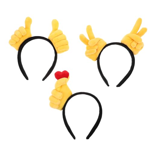 ABOOFAN 3 Stück Handgelenk Haarband mit Lustigen Daumen Herzgesten Kreative Cartoon-stirnbänder für Halloween Party Foto Requisiten Bequem und Vielseitig für Damen ABOOFAN 3 Stück Handgelenk Haarband mit Lustigen Daumen Herzgesten Kreative Cartoon-stirnbänder für Halloween Party Foto Requisiten Bequem und Vielseitig für Damen von ABOOFAN