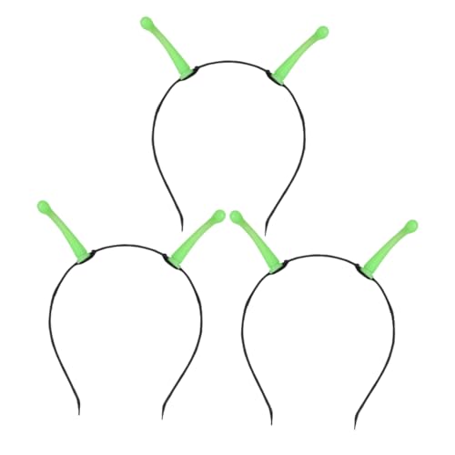 ABOOFAN 3 Stück Leuchtende Antennen Stirnbänder für Damen Fluoreszierendes Haarreifen für Halloween Karneval und Cosplay Party mit Kreativem Extraterrestrischem Design von ABOOFAN