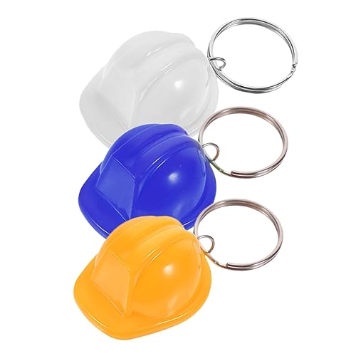 ABOOFAN 3 Stück Mini Helm Schlüsselanhänger Metall Anhänger Rucksack Taschen Deko für Bau Party Blau Gelb Weiß ABOOFAN 3 Stück Mini Helm Schlüsselanhänger Metall Anhänger Rucksack Taschen Deko für Bau Party Blau Gelb Weiß von ABOOFAN