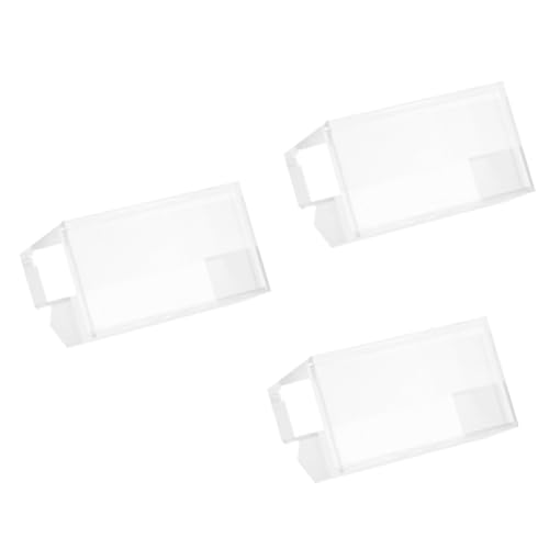 ABOOFAN 3 Stück Preisschild Halter Inhaber der Tabellennummer Hochzeitszeichen Party-Tischnummer steht hochzeitsdeko Tischschilder klare Schreibtischschilddekoration Empfangsschild Acryl von ABOOFAN