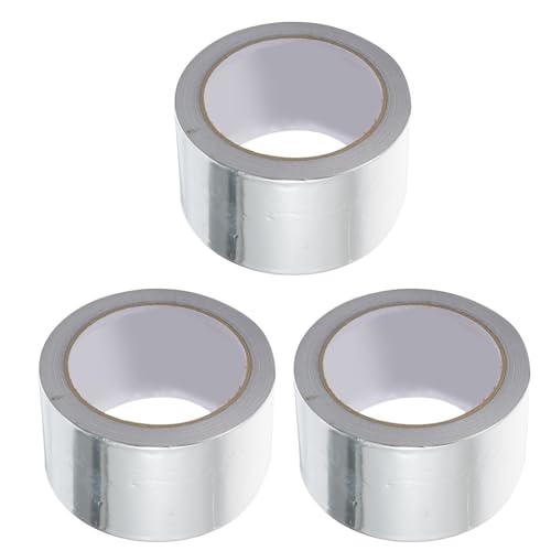 ABOOFAN 3 Stück Teiliges Aluminiumfolie Klebeband Wasserdichtes Selbstklebendes Reparaturband für Abdichtungen Rohrisolierung und DIY Projekte von ABOOFAN
