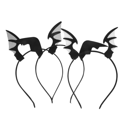 ABOOFAN 3 Stück Teiliges Fledermaus Haarreif mit Flügeln für Damen und Leichter Bequemer Halloween Kopfschmuck Vielseitiges Party und Cosplay Accessoire für Gruselige Festlichkeiten von ABOOFAN