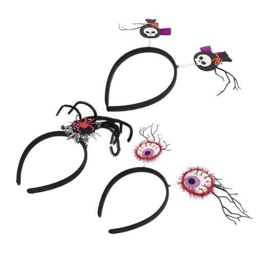 ABOOFAN 3 Stück Teiliges Halloween Haaraccessoire Spooky Haarschmuck Gruselige Kopfbander für Cosplay Festival und Partys Dekorative Haarreifen mit Spinnen und Blutigen Augen ABOOFAN 3 Stück Teiliges Halloween Haaraccessoire Spooky Haarschmuck Gruselige Kopfbander für Cosplay Festival und Partys Dekorative Haarreifen mit Spinnen und Blutigen Augen von ABOOFAN