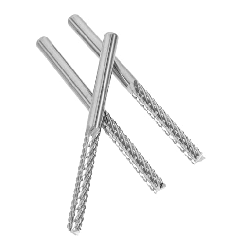 ABOOFAN 3 Stück Teiliges Wolframstahl Carbide Fräser für Cnc Bearbeitung Pcb Fräser für Präzises Fräsen Bohren Gravieren von Verbundstoffen ABOOFAN 3 Stück Teiliges Wolframstahl Carbide Fräser für Cnc Bearbeitung Pcb Fräser für Präzises Fräsen Bohren Gravieren von Verbundstoffen von ABOOFAN