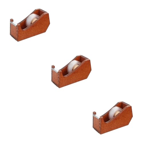 ABOOFAN 3 Stück Tierformbandhalter USB Bandspender Büro Verpackung Klebstoff Klebebandabroller aus Holz Klebebandhalter Klebeband-Organizer Klebebandabroller für den Schreibtisch von ABOOFAN