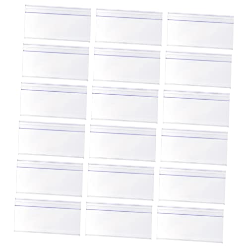 ABOOFAN 30 Stück Preisschild Halter Transparente Etikettenhalter für Supermarkt Regal Preisdisplay für Warenregale Produktkennzeichnung Einfach zu Bedienen von ABOOFAN