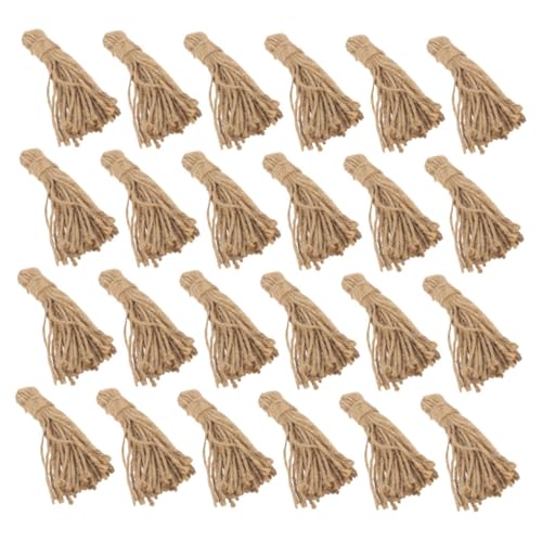ABOOFAN 30 Stück Rustikale Juteseile für Holzperlen Girlanden DIY Teiliges Natürliche Hessische Quasten für Dekorationen und Handarbeitsprojekte ABOOFAN 30 Stück Rustikale Juteseile für Holzperlen Girlanden DIY Teiliges Natürliche Hessische Quasten für Dekorationen und Handarbeitsprojekte von ABOOFAN
