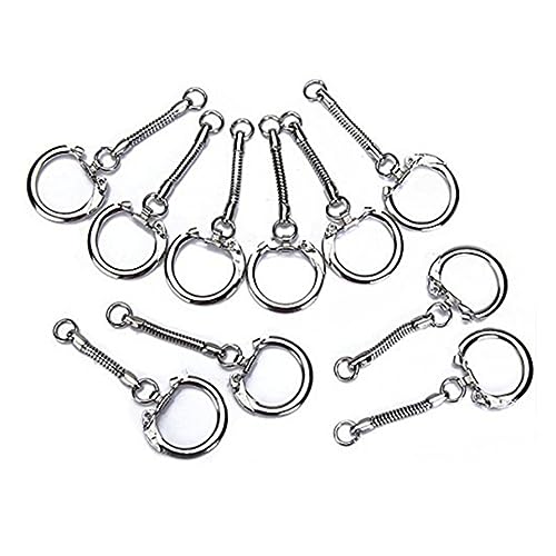 30 Stück Schlüsselanhänger Für Schlüsselanhänger Silber Zubehör Schlangen-Schlüsselanhänger Schlangenkette Schlüsselanhänger -Schlüsselanhänger von ABOOFAN