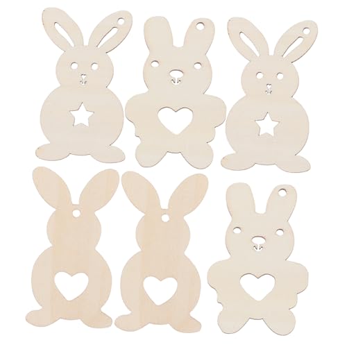 ABOOFAN 30 Stück Teiliges Holzhasen Anhänger Diy Ostern Dekoration Unbemalte Holzscheiben für Kreative Bastelideen für Feiertagsfeiern und Kinderaktivitäten ABOOFAN 30 Stück Teiliges Holzhasen Anhänger Diy Ostern Dekoration Unbemalte Holzscheiben für Kreative Bastelideen für Feiertagsfeiern und Kinderaktivitäten von ABOOFAN
