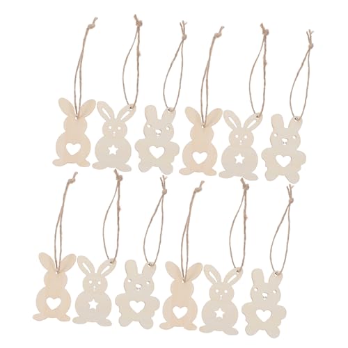 ABOOFAN 30 Stücke Unfinished Ostern Bunny Holz Scheiben Decor Tags Für Ostern Home Dekorationen von ABOOFAN