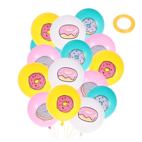 ABOOFAN 32 Stück Donut Luftballons Süßigkeiten Donut Party Dekoration für Geburtstagsfeiern Ballons für Kinderfeste und Shower von ABOOFAN