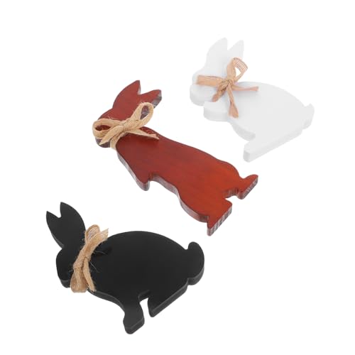 ABOOFAN 3 Stücke Tier Statue Wohnkultur Ostern Bunny Tisch Mittelstück Holz Bunny Decor Figurine Für Ostern Bunny Dekorationen ABOOFAN 3 Stücke Tier Statue Wohnkultur Ostern Bunny Tisch Mittelstück Holz Bunny Decor Figurine Für Ostern Bunny Dekorationen von ABOOFAN