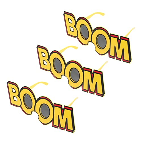 ABOOFAN 3Stücke Kreative Partybrille im Boom Einzigartige Sonnenbrillen für Geburtstagsfeiern Cosplay und Festliche Anlässe Lustige Accessoires für Jungen von ABOOFAN
