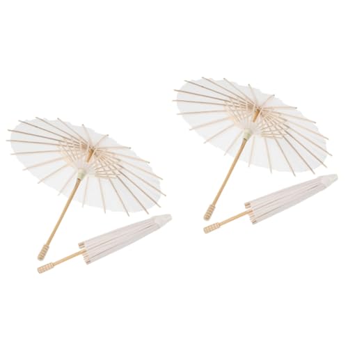 ABOOFAN 4 Regenschirm leerem Papier papierschirmchen Dekorativer Regenschirm Papierschirme zur Dekoration Regenschirm chinesischem Ölpapier Hochzeitsdekoration Vintage- von ABOOFAN