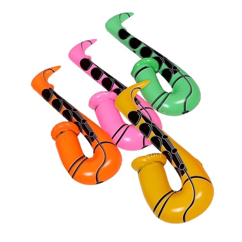 ABOOFAN 4 STK. Teiliges Aufblasbarer Saxophone für Realistische Musikinstrumente Vielseitige Partydeko und Foto Requisiten Leicht Aufblasbar und Tragbar für Geburtstage und Festlichkeiten ABOOFAN 4 STK. Teiliges Aufblasbarer Saxophone für Realistische Musikinstrumente Vielseitige Partydeko und Foto Requisiten Leicht Aufblasbar und Tragbar für Geburtstage und Festlichkeiten von ABOOFAN