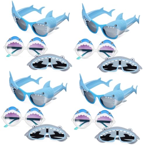 ABOOFAN 4 Sätze Shark Sonnenbrillen Lustige Partybrillen Im Haifischdesign Für Kreative Fotos Und Feste Leicht Und Komfortabel Für Erwachsene Schicke Accessoires Für 3 Paar * 4 ABOOFAN 4 Sätze Shark Sonnenbrillen Lustige Partybrillen Im Haifischdesign Für Kreative Fotos Und Feste Leicht Und Komfortabel Für Erwachsene Schicke Accessoires Für 3 Paar * 4 von ABOOFAN