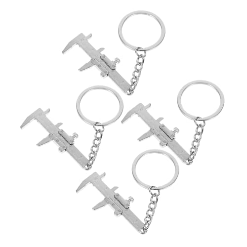 ABOOFAN 4 Stck Mini Messschieber Schlüsselanhänger aus Metall Kompakter Vintage Schublehre Anhänger Praktisches Teiliges Robustes Werkzeug Schlüsselbund für Alltag und ABOOFAN 4 Stck Mini Messschieber Schlüsselanhänger aus Metall Kompakter Vintage Schublehre Anhänger Praktisches Teiliges Robustes Werkzeug Schlüsselbund für Alltag und von ABOOFAN